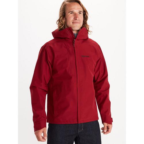 Marmot Minimalist Jackets - Mens Rain Jacket Dark Red CA9310652 Canada